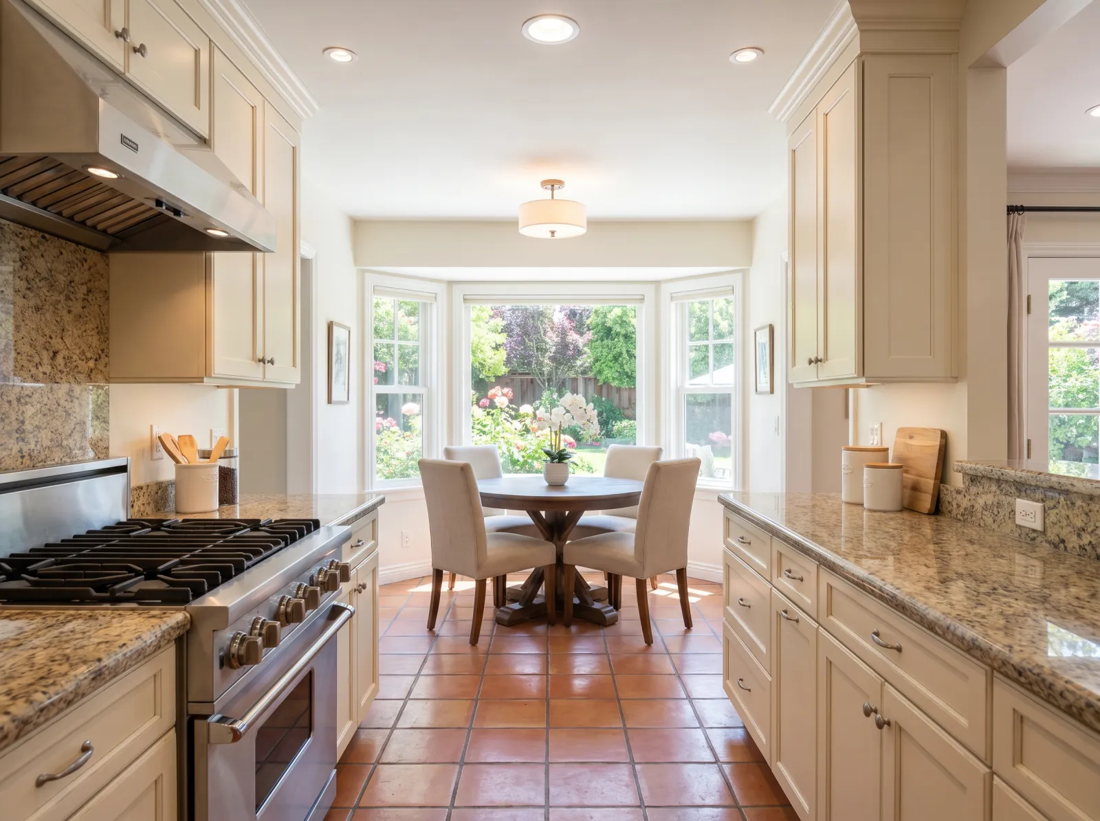 Kitchen with bay nook with the Snaptolist finish